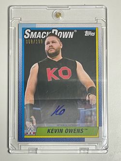 🤼  2021 Topps Heritage WWE 🏆 KEVIN OWENS  🏋🏼‍♂️ Autograph  /199🔥