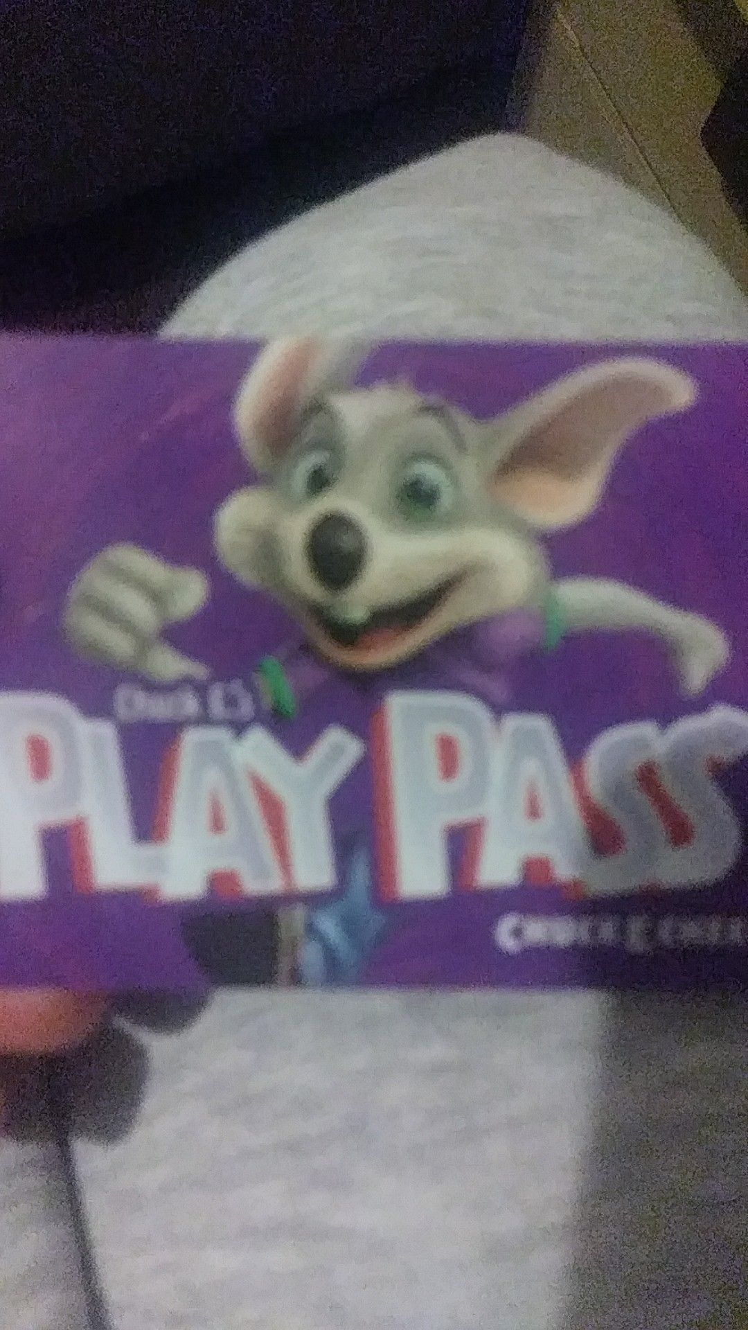 Chuck-E-Cheese play pass
