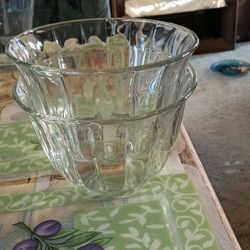 Fluted glass dessert or candy dishes