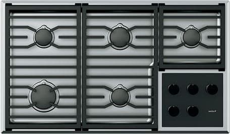 Wolf 36" Transitional Stainless Steel Gas Cooktop New