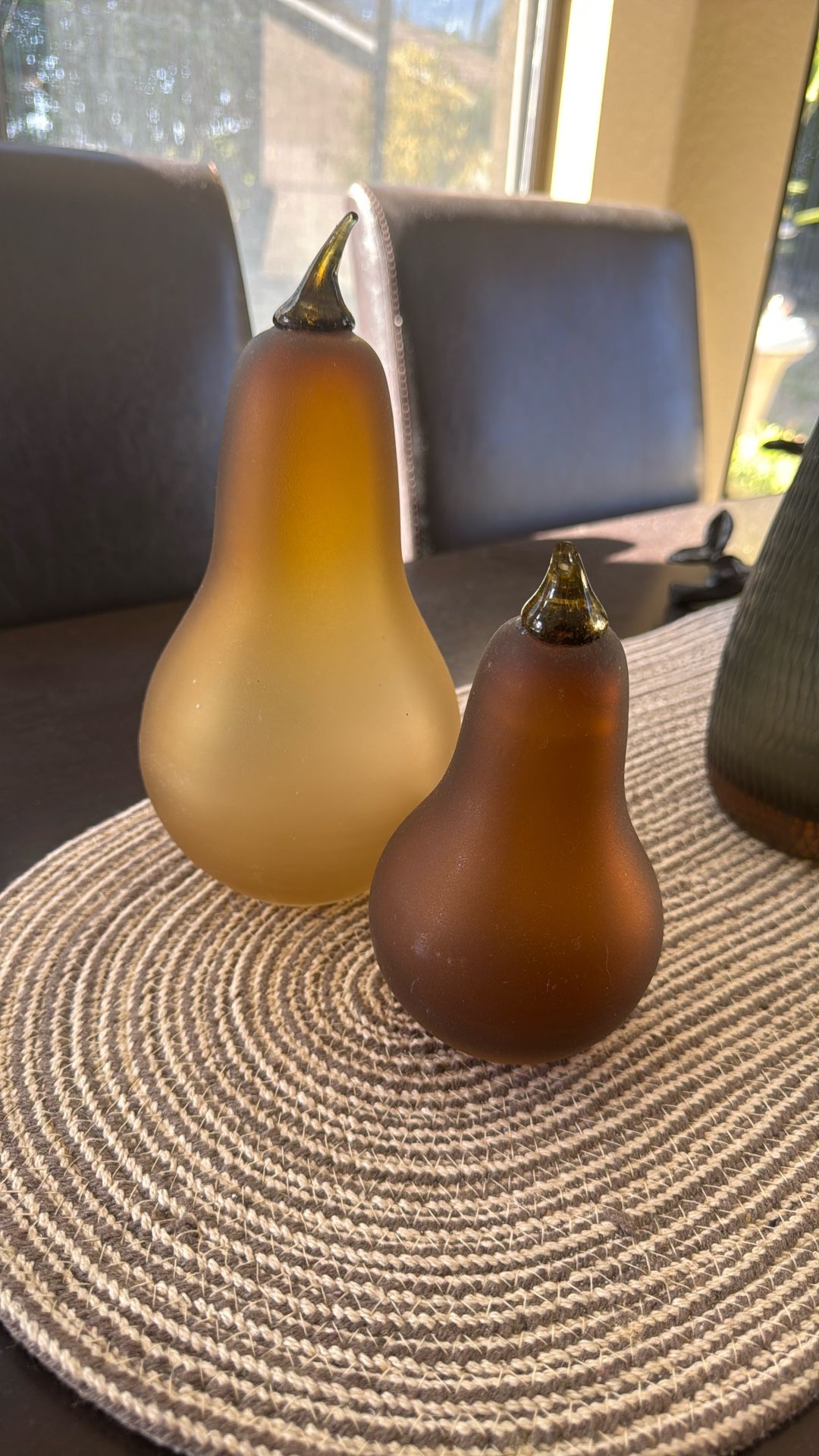 Frosted Glass Pears