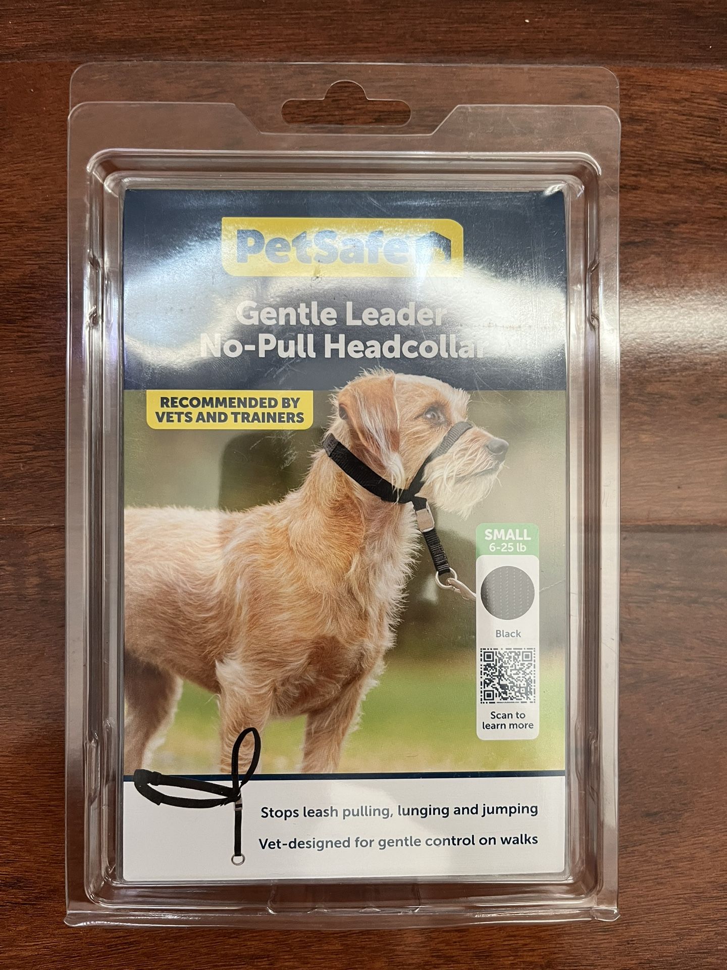 No-pull Dog Head Collar, Black, Small 6-25 lb, Brand New (org. $15)