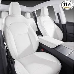 Tesla Car Seat Covers for Model 3 & Y Full Sets 2024 2023 2022 2021 2020 2019 2018