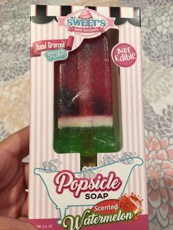 New Watermelon scented popsicle soap