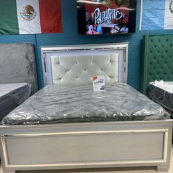 King ged frame floor model including mattress