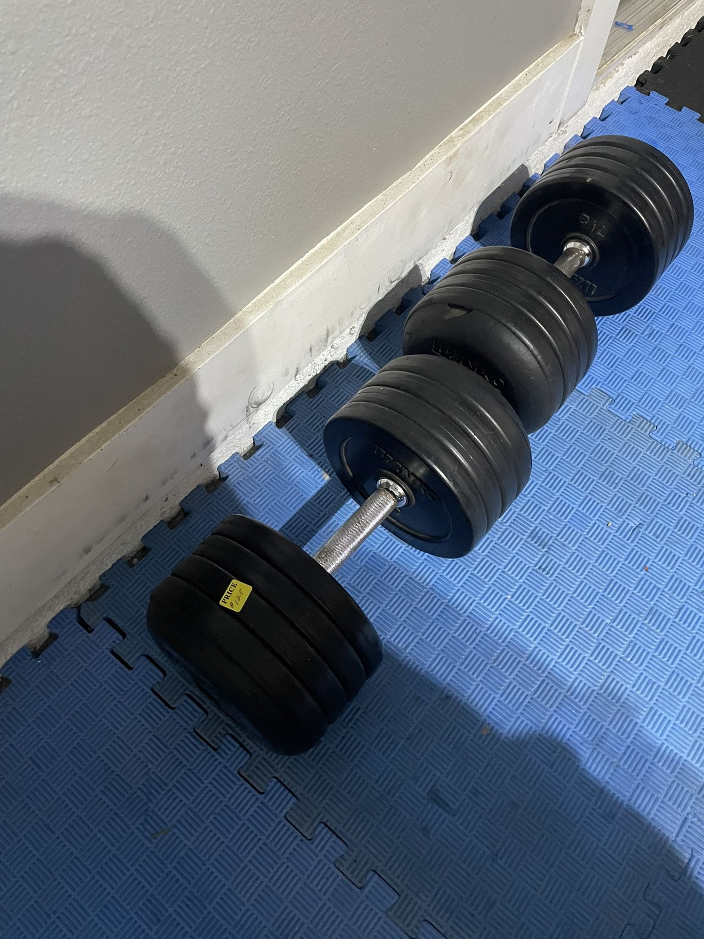 75 Lb Dumbells (2)