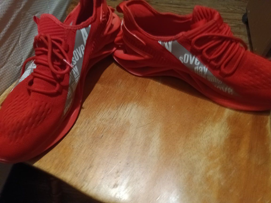 Red Sports Shoe Athletic