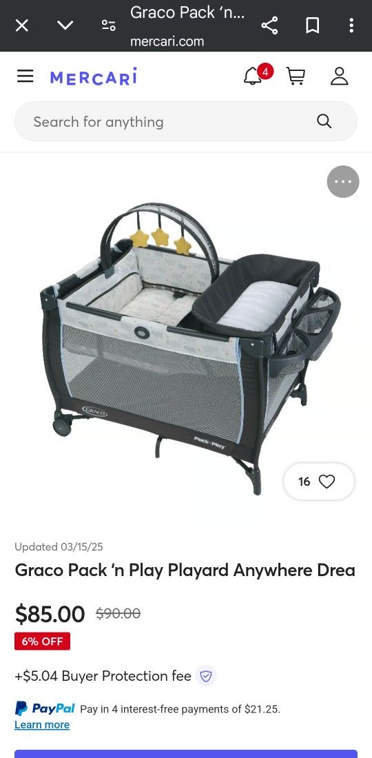 Graco Pack n Play w/ Bassinet & Changing Table