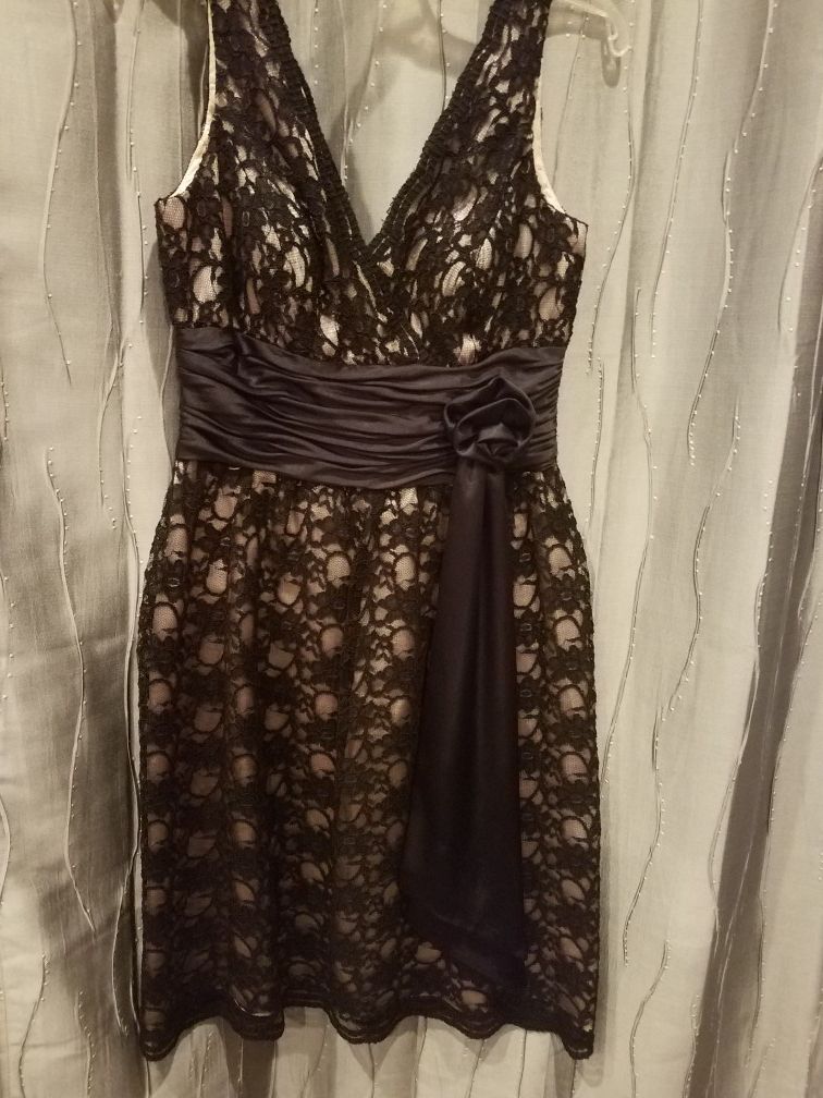 JS Boutique Black Lace Cocktail Dress Size 8