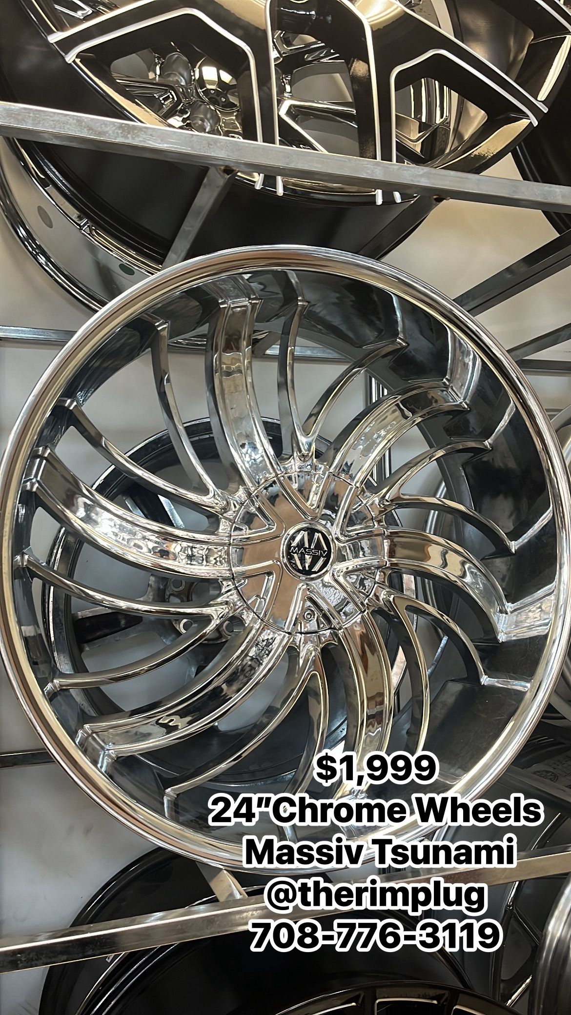 24 Inch Chrome Massiv Wheels Rims