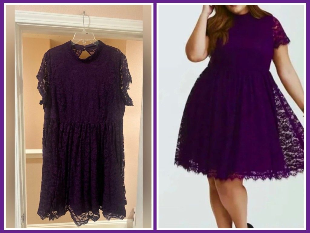 Torrid Purple Lace Dress 💜