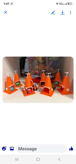 Its little cone houses for cars toys