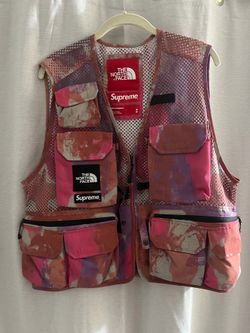 Supreme tnf cargo vest multicolor