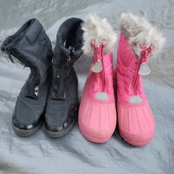 snow boots size 2