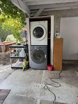 120 Washer gas dryer front loading