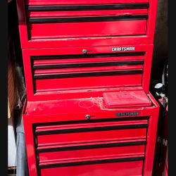 12 Drawer Craftsman Toolbox includes tools 