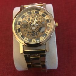 Gold Watch With Roman Numerals