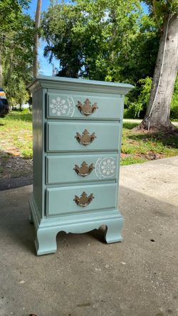 Hand painted nightstand end table