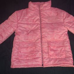UNISEX PINK TIGER CAMO PUFFER JACKET
