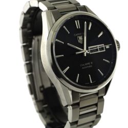 TAG Heuer Carrera Calibre 5 Black Dial 41mm Automatic Watch stainless Bracletet