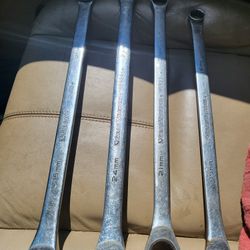 4 Electra long Extra large Gearwrench ratcheting wrenches 19,21,24,25 mm 
All working perfectly