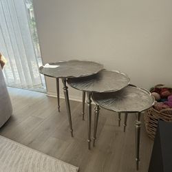 Set Of 3 Decorative Nesting side Tables
