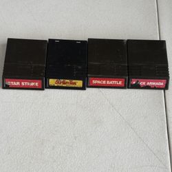 UNTESTED Intelevision Video Games Lot of 4