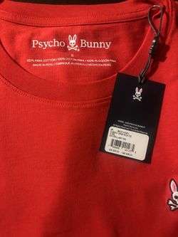 Psycho Bunny Red crew neck NEW XXL