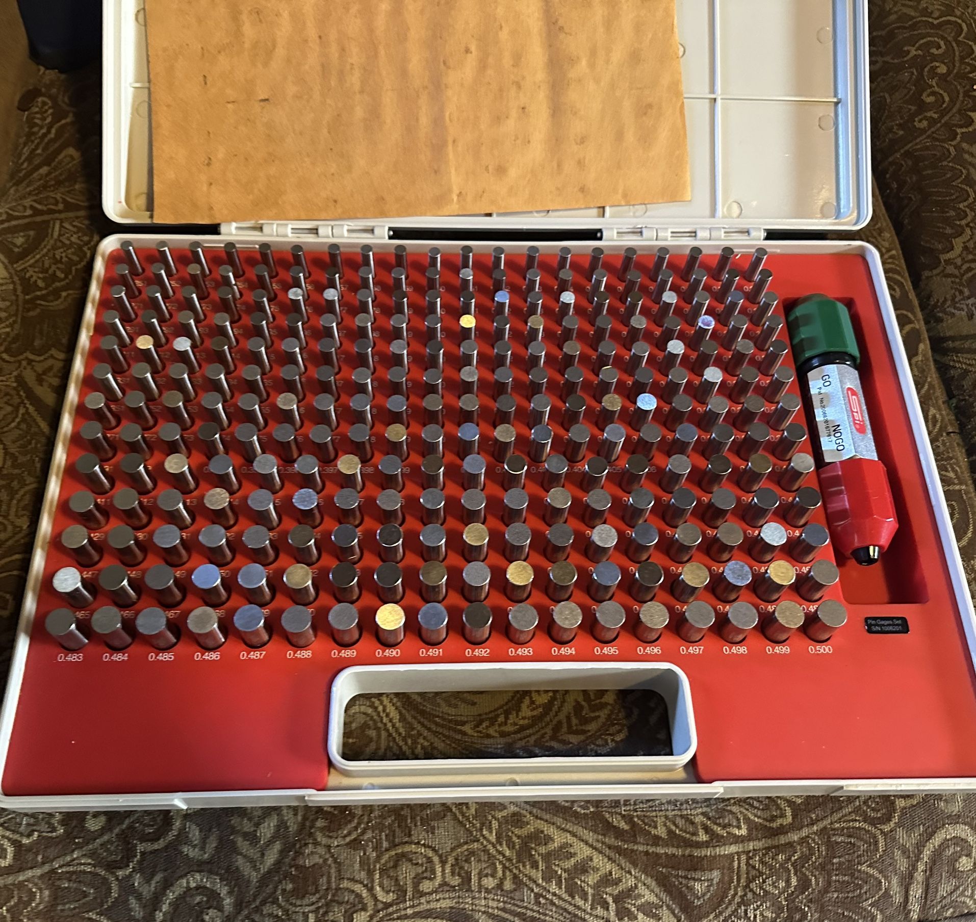 Pin Gages Set Machinery