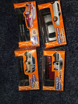 Set of 4 Die-Cast Model Cars in Box