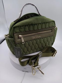 Bella Russo Quilted 8.7"  Crossbody Bag with Starps 