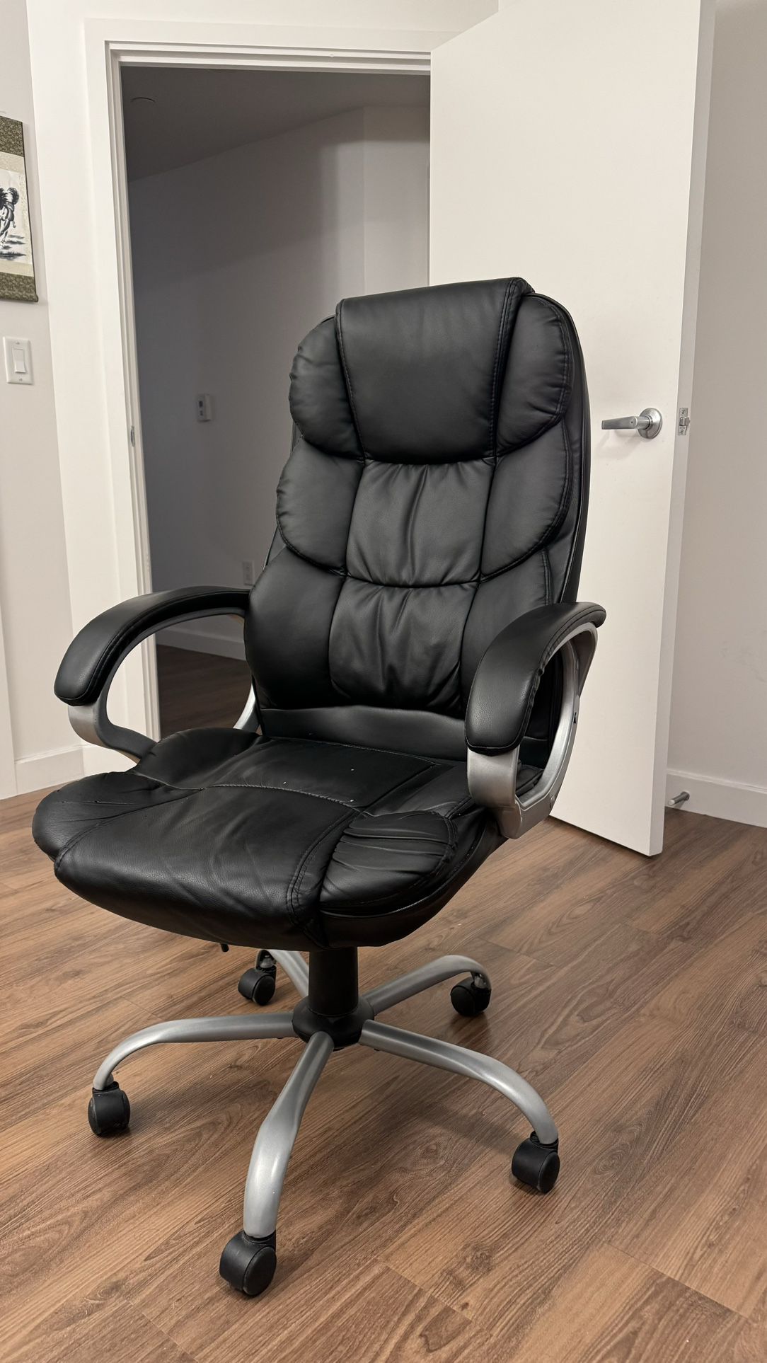Ergonomic Leather Desk Chair