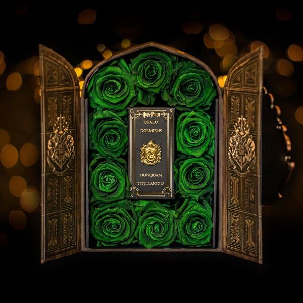 Roseshire Harry Potter Slytherin House Preserved Roses