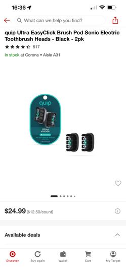 Quip Ultra Easy Click Brush POD 