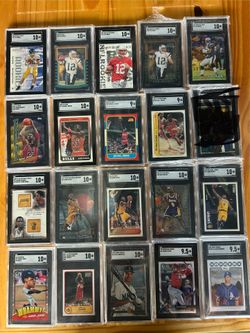 High end 19 card lot see pics tom Brady rookie Michael jordan rookie Kobe Bryant rookie Shohei Ohtani rookie