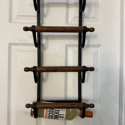 Wine Rack Metal And Wood 