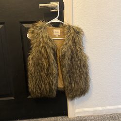 Fur Vest, Youth, Xl, Women’s Small