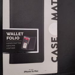 Wallet Folio Genuine Leather For Iphone Xs Max 