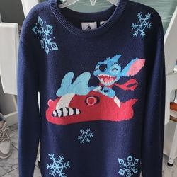 Stitch Flying Christmas Sweater Kids 9/10