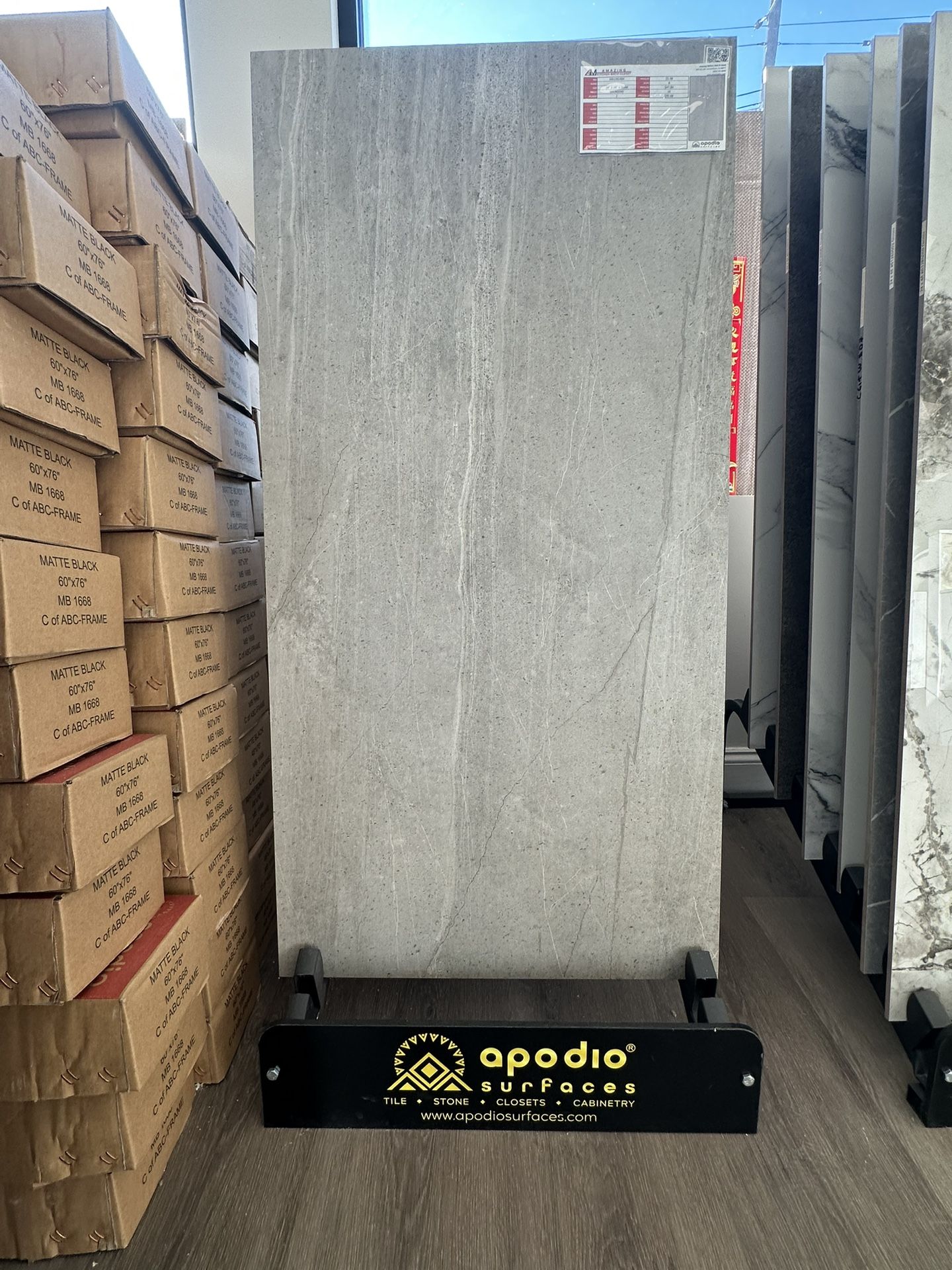 Grey Stone Inspired Porcelain Panel 24” X 48”