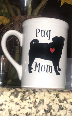 Pug mom coffee cup