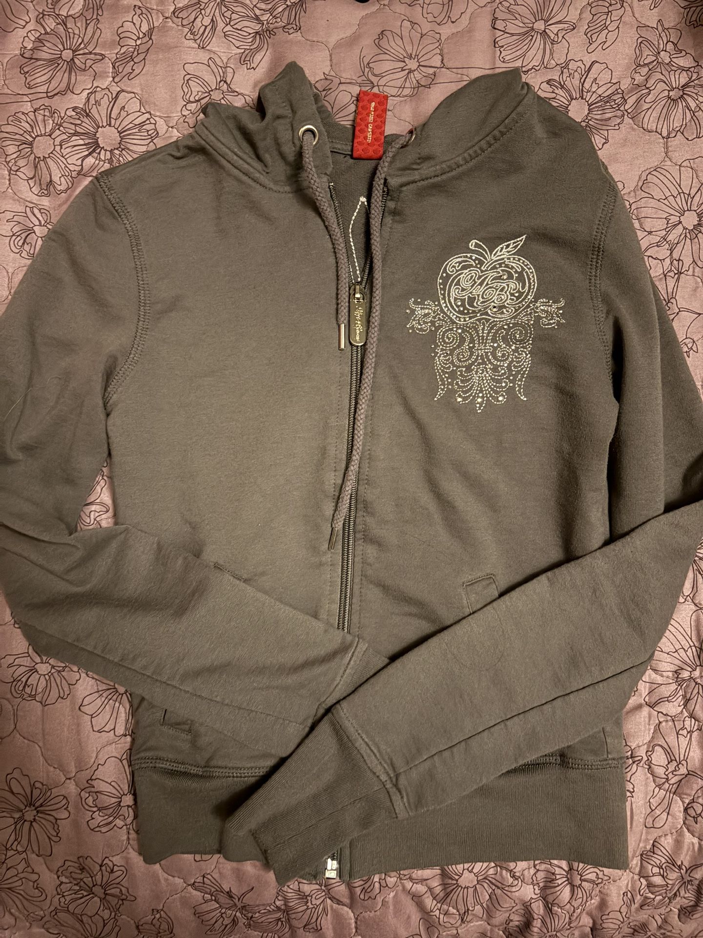 Apple Bottom Zip-up Sweater