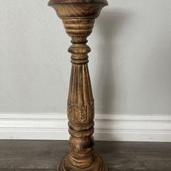 Wood Candle Holder 18”