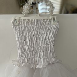 Flower Girl Dress With Flower Crown 
