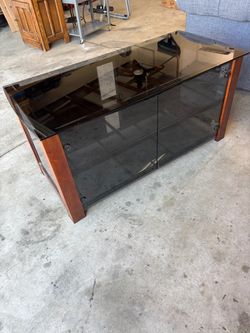 Glass TV cabinet