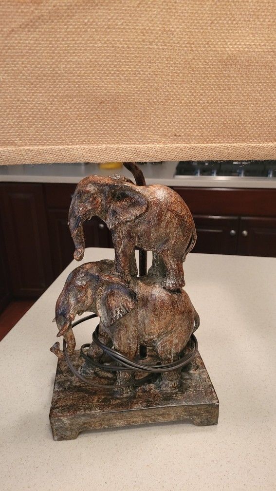 Lamp With Elephants