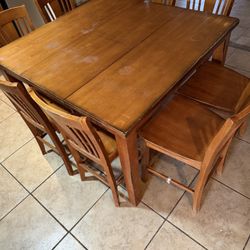 Large Wooden Kitchen Table 