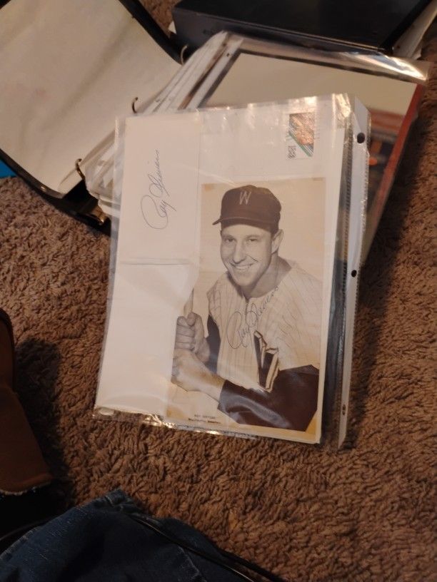 Authentic Signed Roy Severs Signed Photo & Index Card