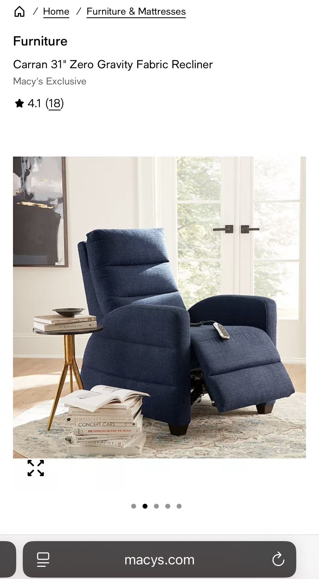 Zero Gravity Recliner