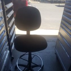  black drafting chair  shop chair 2 available $65 each or both for $100
